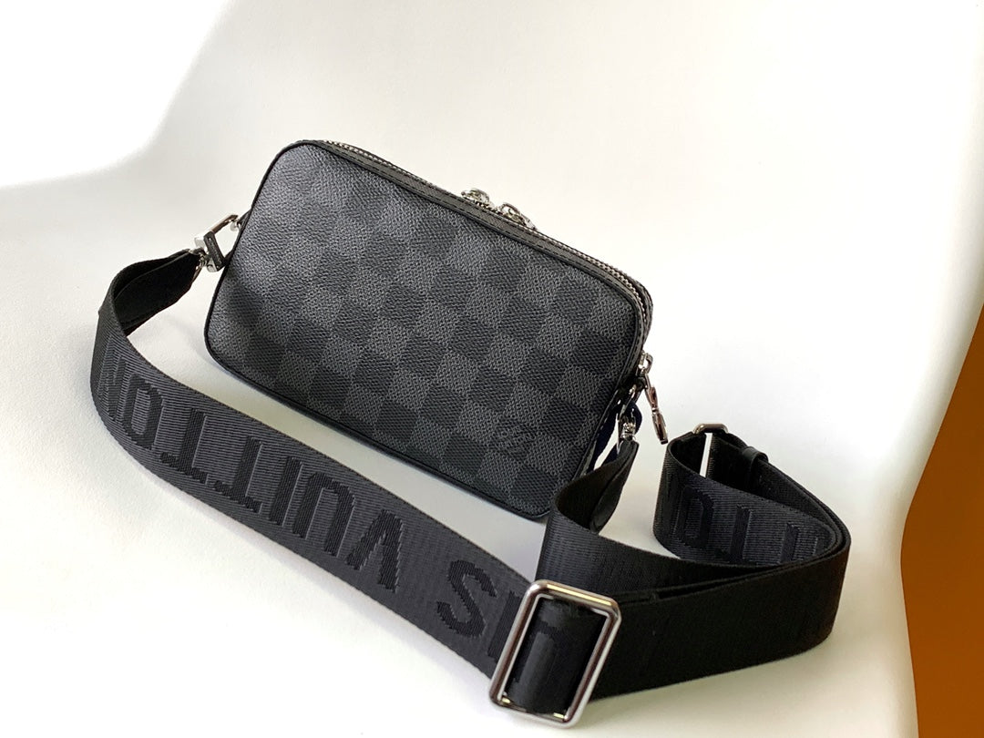 LV Alpha Wearable Wallet Black Damier Graphite 268784 mysite