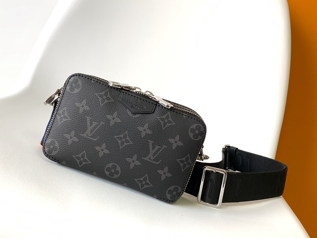 LV Alpha Wearable Wallet Black Monogram Canvas 268782 mysite