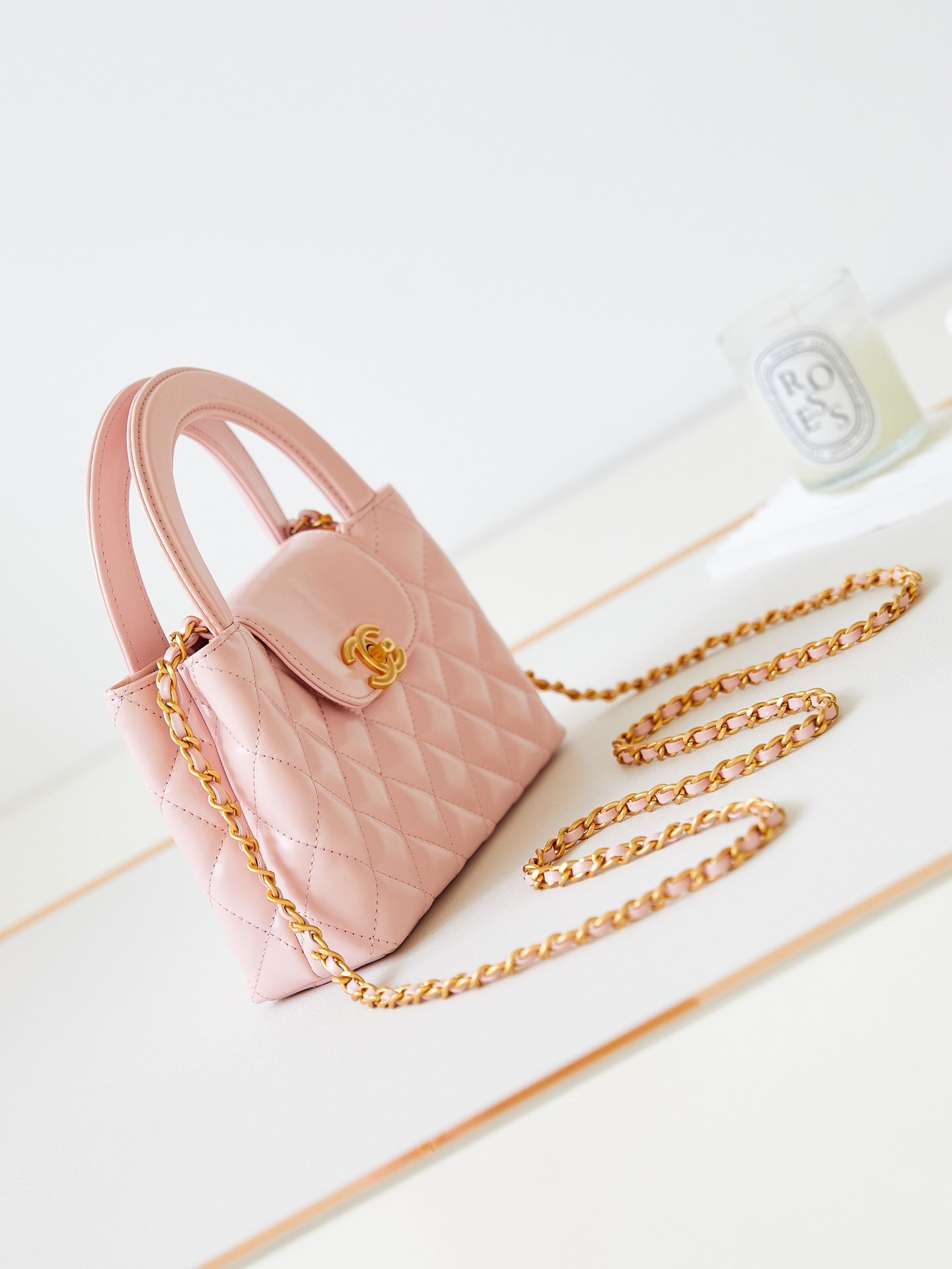cc 24a nano 19cm kelly shopper bag light pink lambskin mysite