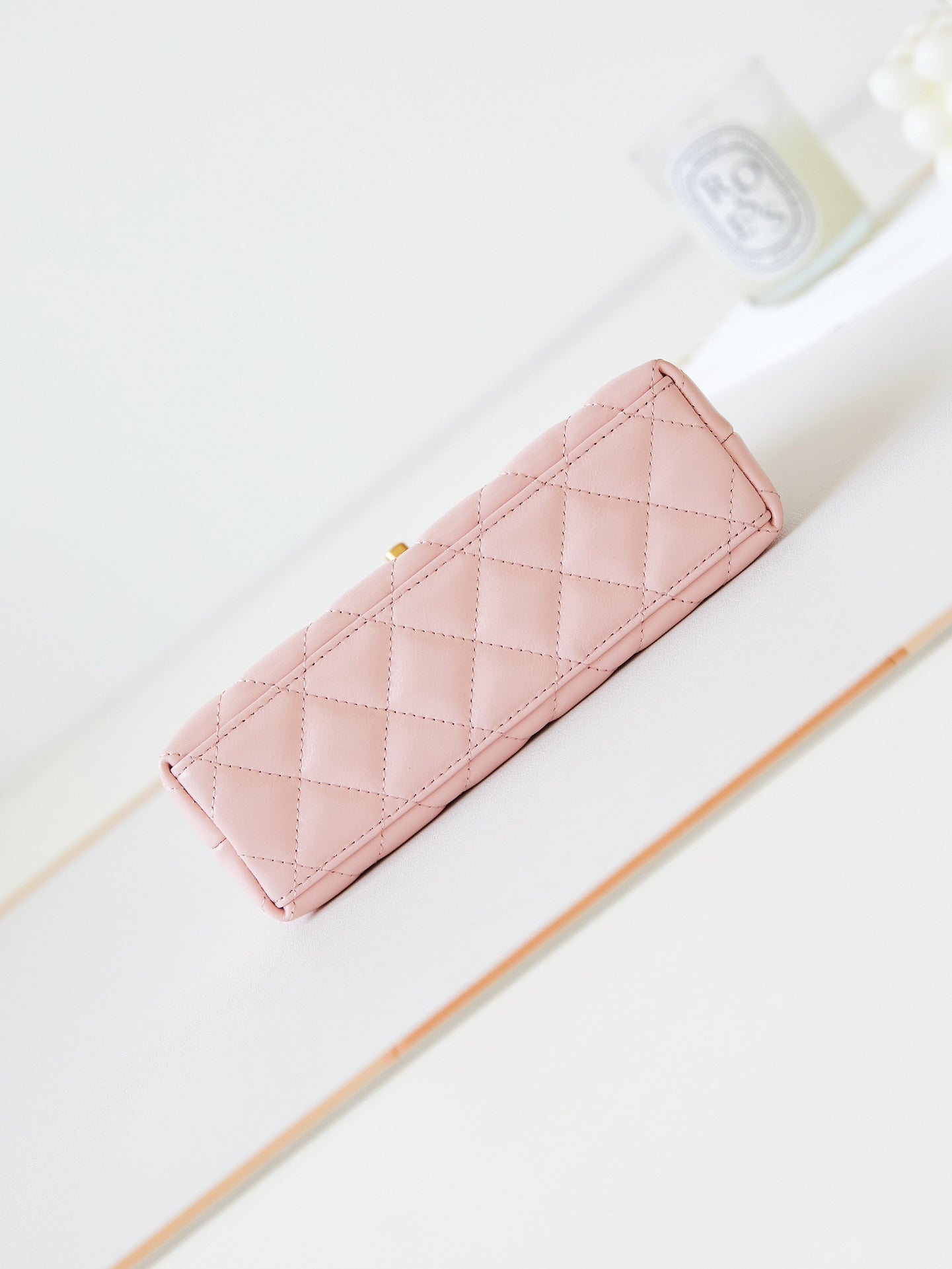 cc 24a nano 19cm kelly shopper bag light pink lambskin mysite