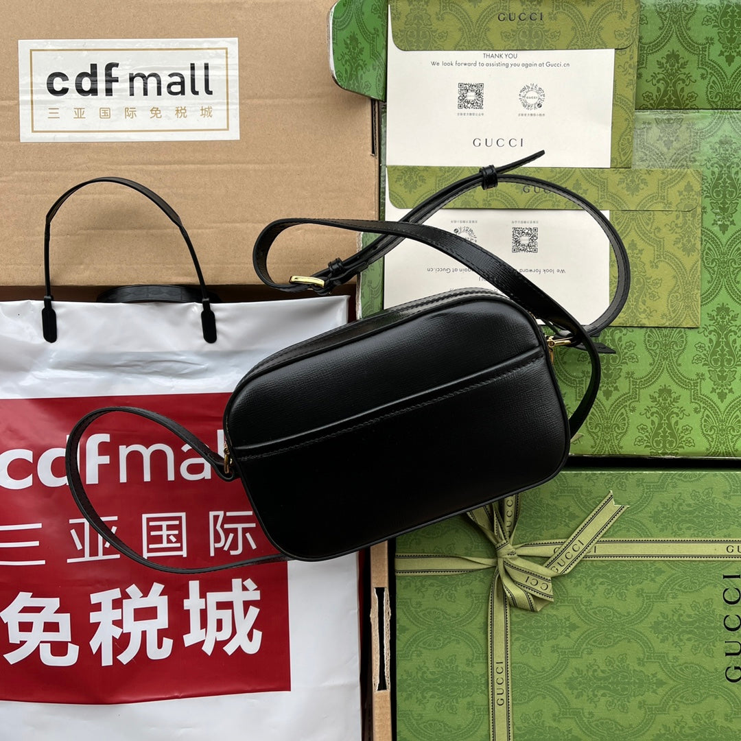 Gucci Horsebit 1995 Small Bag Black Leather 240124 mysite