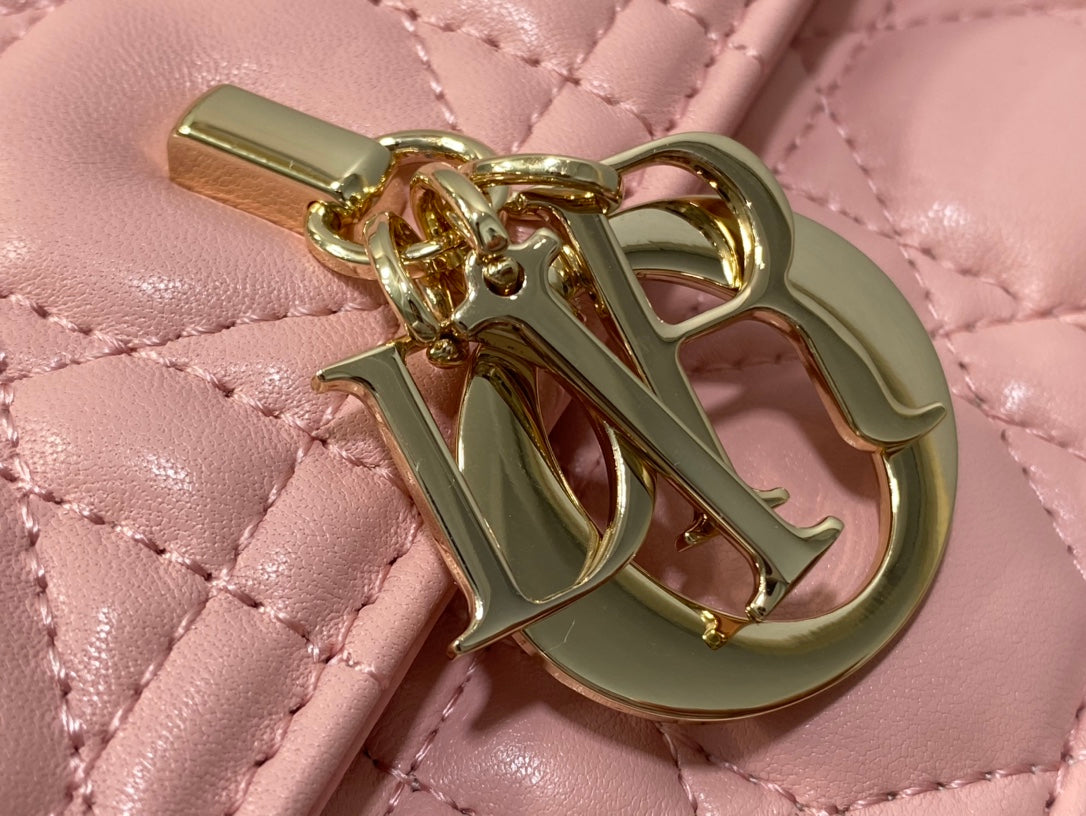 MISS CD TOP HANDLE 24CM PINK LAMBSKIN mysite