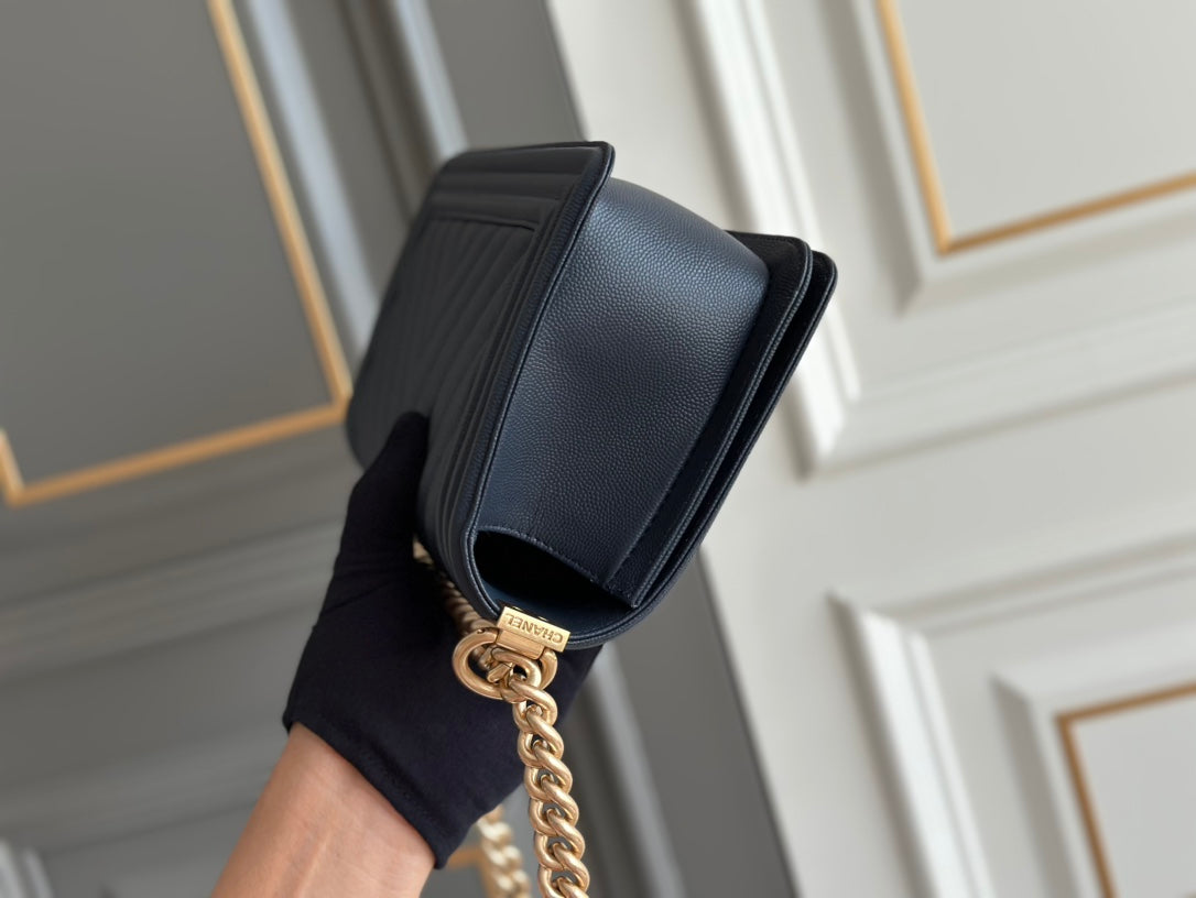 boy medium 25 dark blue chevron caviar aged ghw mysite