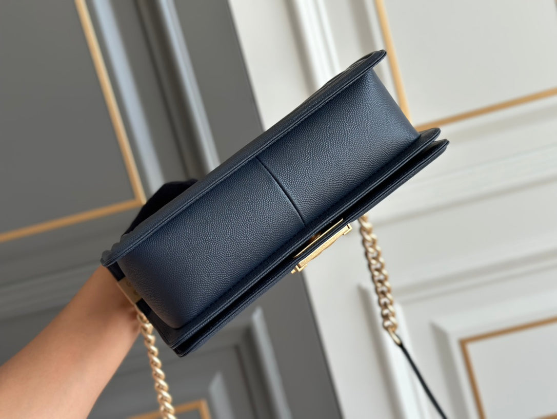 boy medium 25 dark blue chevron caviar aged ghw mysite