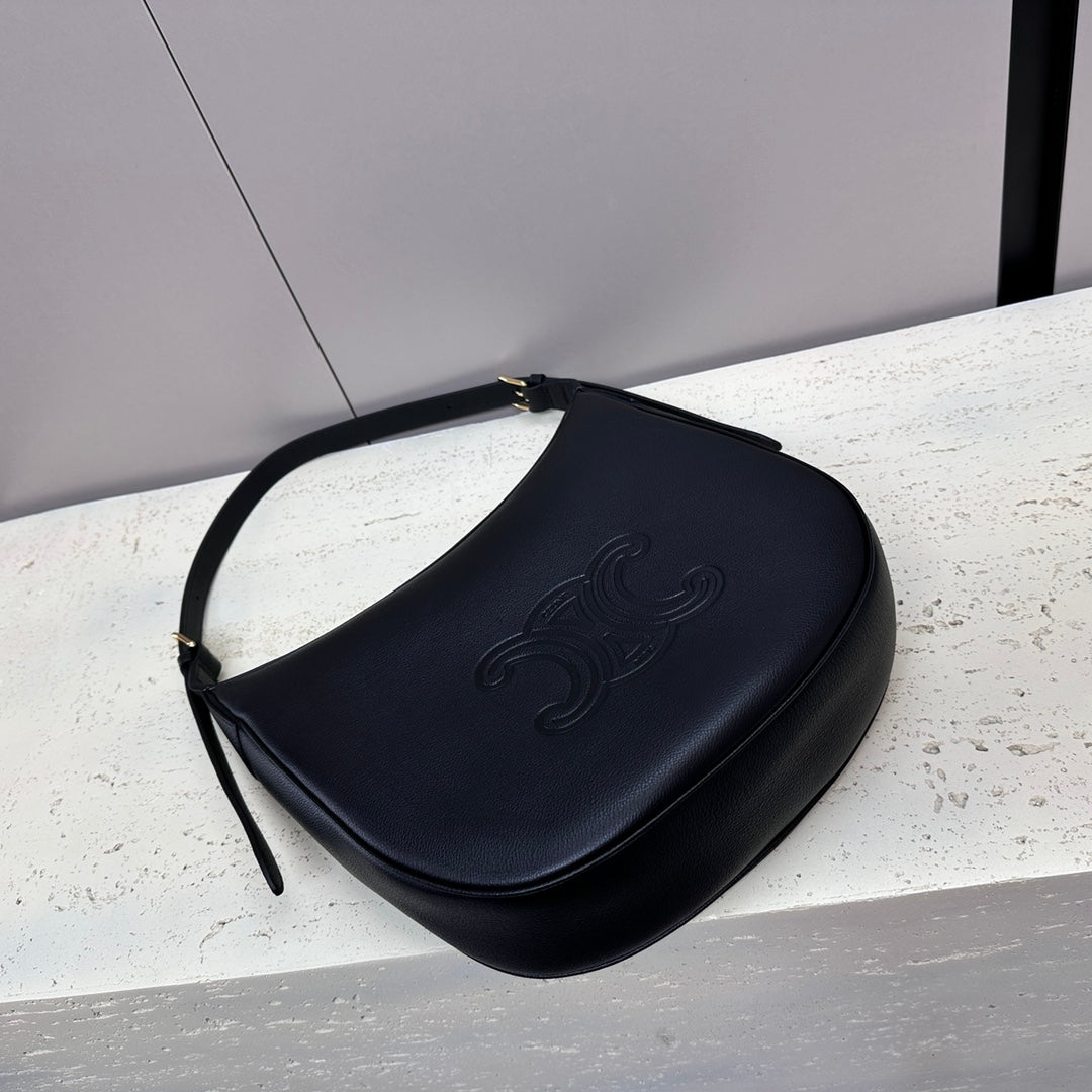 MEDIUM 30 HELOÏSE BAG CUIR TRIOMPHE IN BLACK SUPPLE CALFSKIN mysite