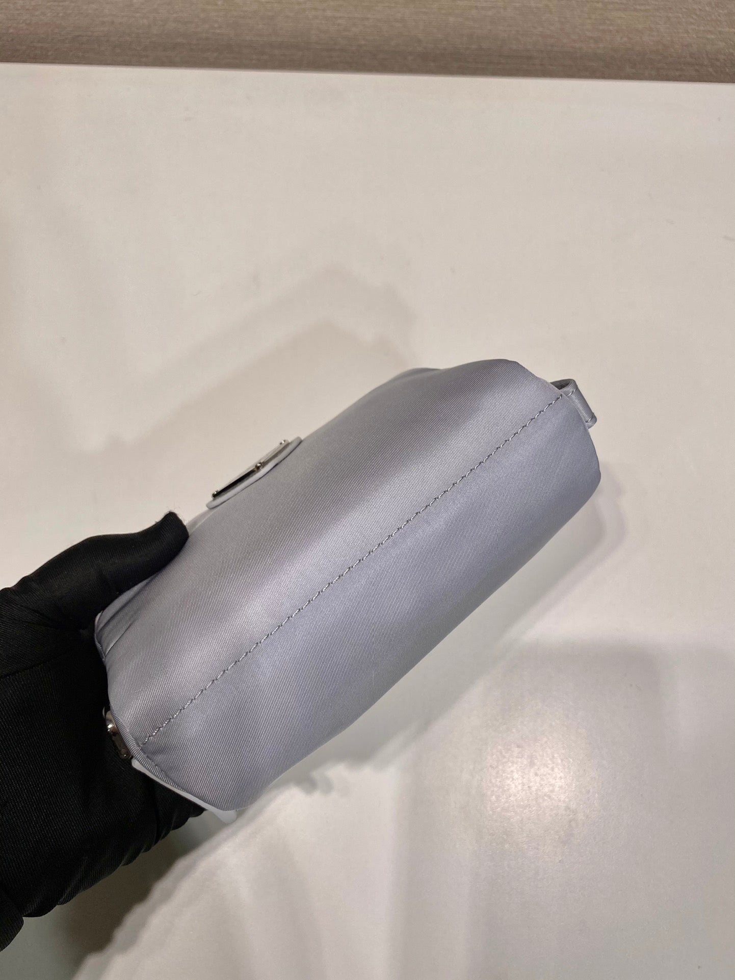 PRA CLUTCH 12 IN LIGHT GREY RE-NYLON mysite