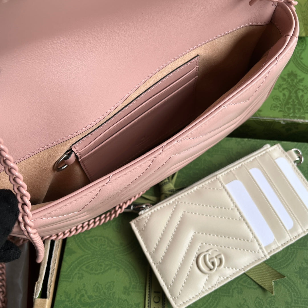 gg marmont 21cm all pink calfskin mysite