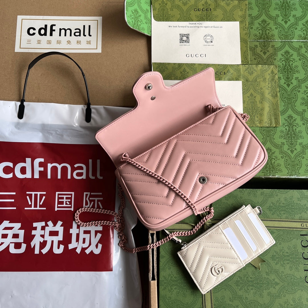 gg marmont 21cm all pink calfskin mysite