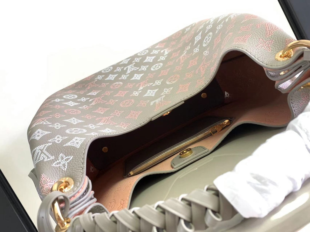 CARMEL 40 IN GRAY MONOGRAM GRADIENT PERFORATED CALFSKIN mysite