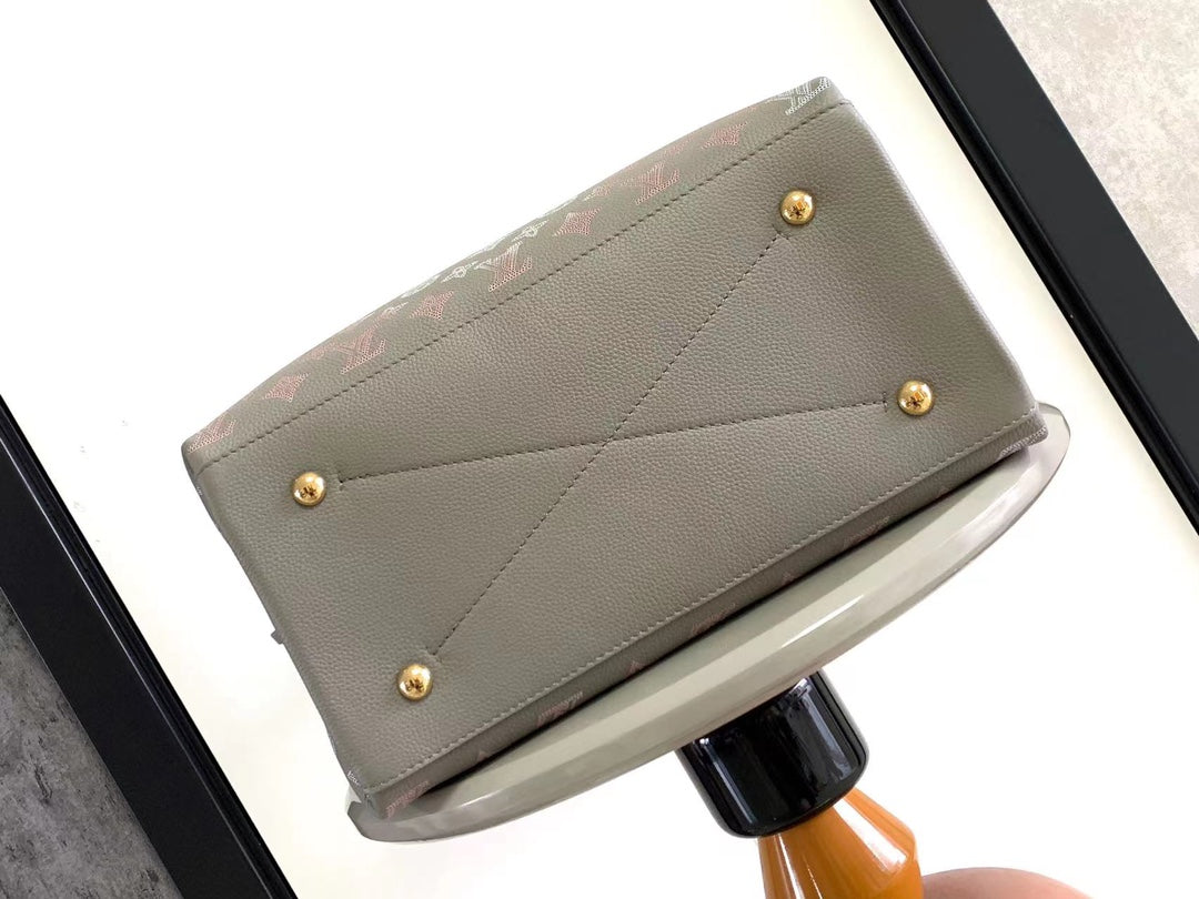 CARMEL 40 IN GRAY MONOGRAM GRADIENT PERFORATED CALFSKIN mysite