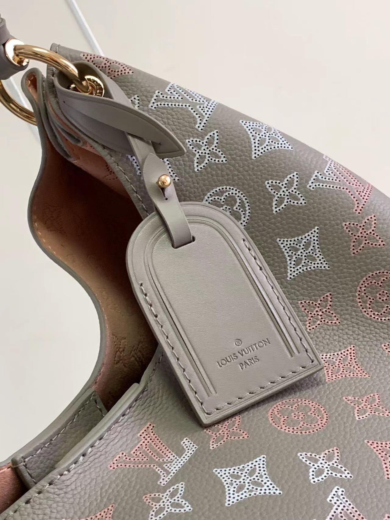 CARMEL 40 IN GRAY MONOGRAM GRADIENT PERFORATED CALFSKIN mysite