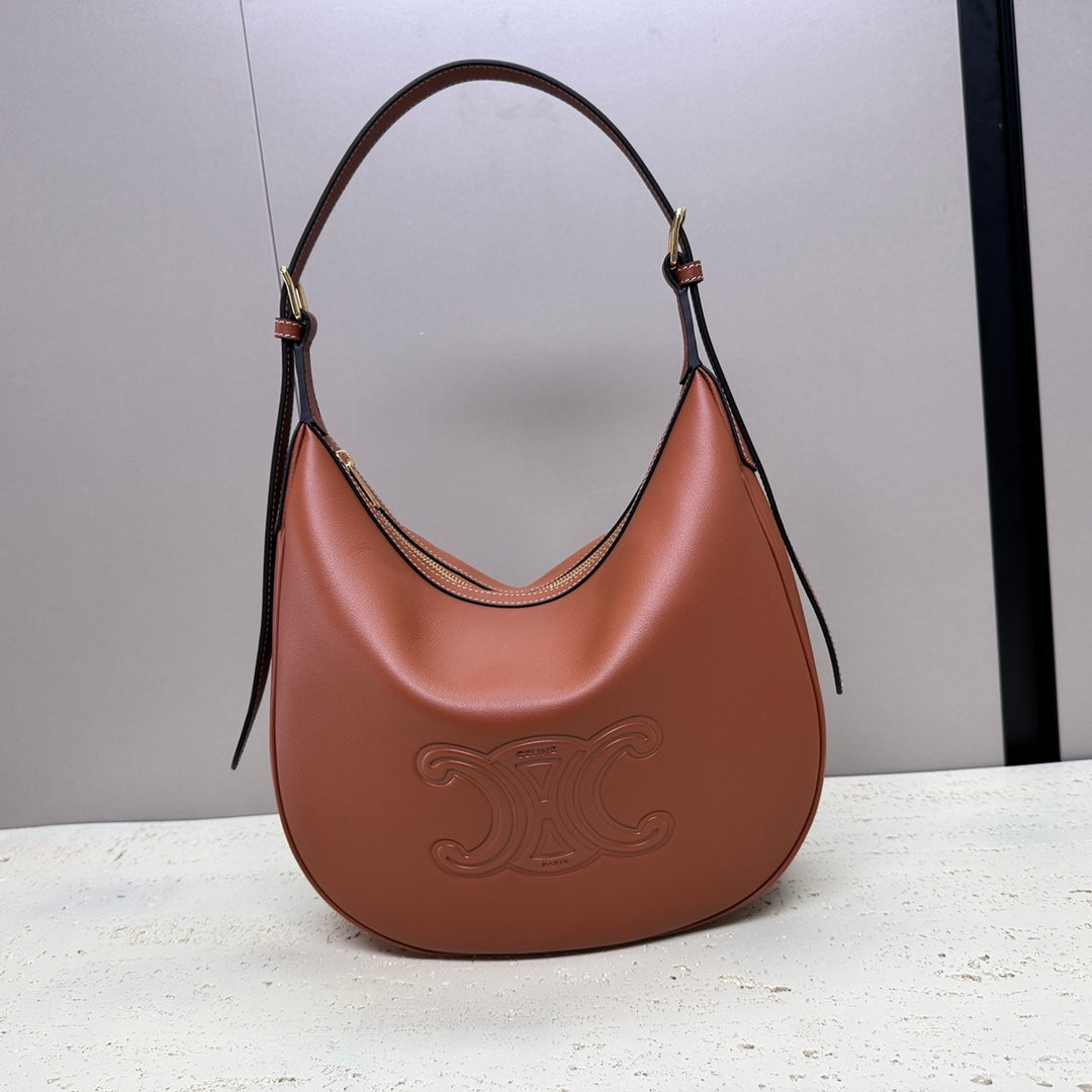 MEDIUM 30 HELOÏSE BAG CUIR TRIOMPHE IN BRONZE BROWN SUPPLE CALFSKIN mysite