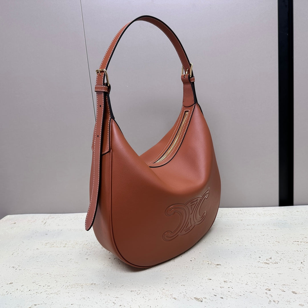 MEDIUM 30 HELOÏSE BAG CUIR TRIOMPHE IN BRONZE BROWN SUPPLE CALFSKIN mysite