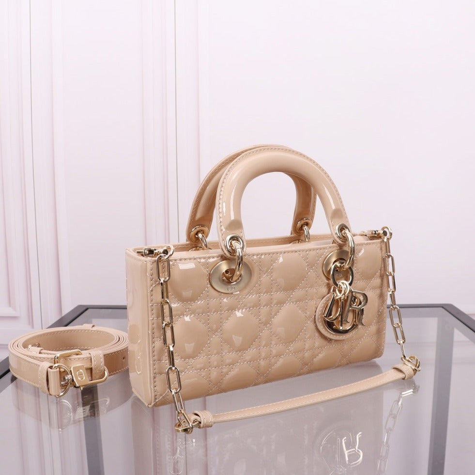 SMALL LADY D-JOY 22 BEIGE LAMBSKIN mysite