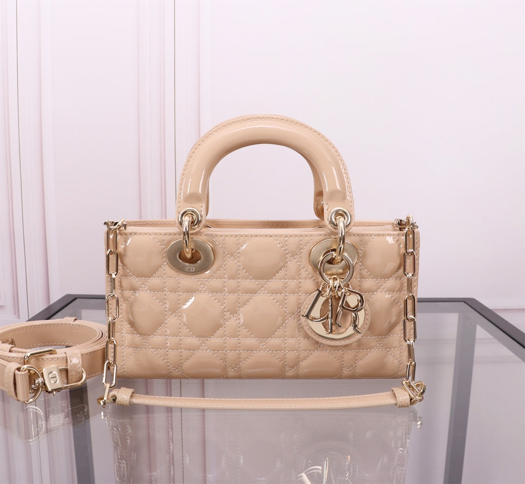 SMALL LADY D-JOY 22 BEIGE LAMBSKIN mysite