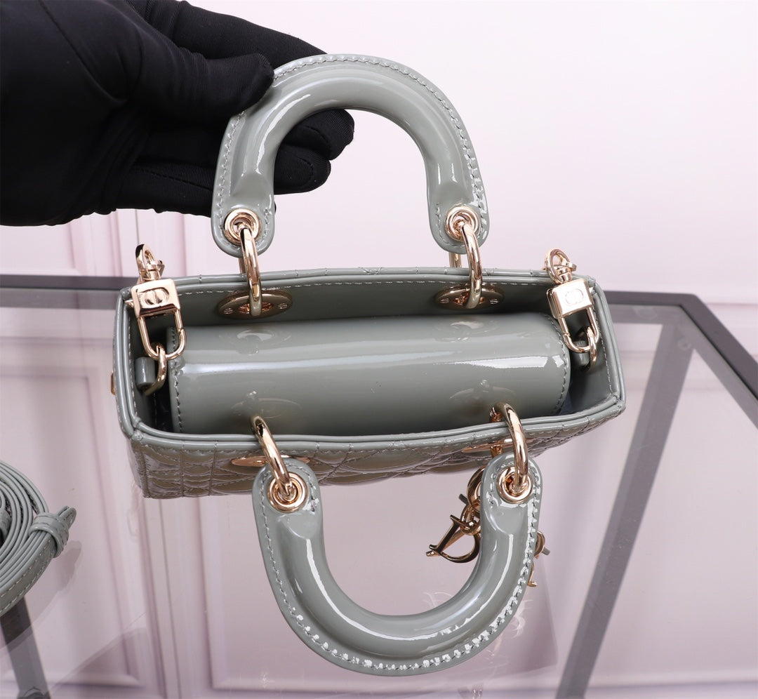 MICRO LADY D-JOY 16.5  ROCK GRAY LAMBSKIN mysite