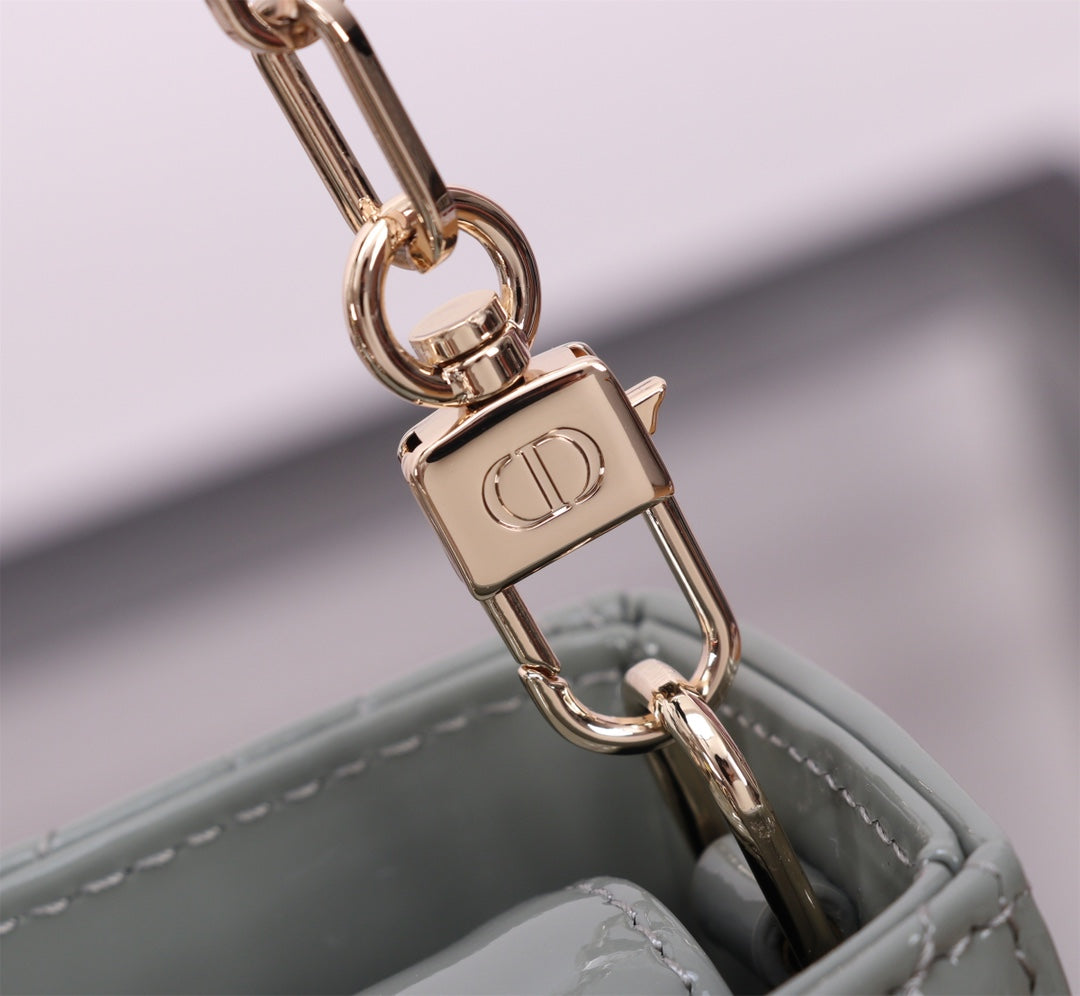 MEDIUM LADY D-JOY 26 ROCK GRAY LAMBSKIN mysite