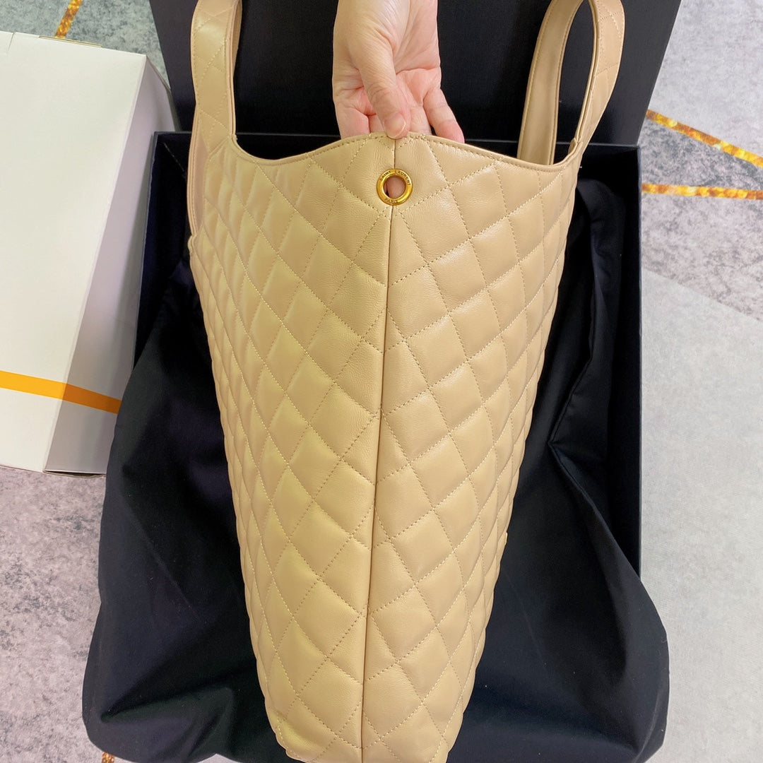 ICARE MAXI 58 SHOPPING BAG BEIGE QUILTED LAMBSKIN mysite