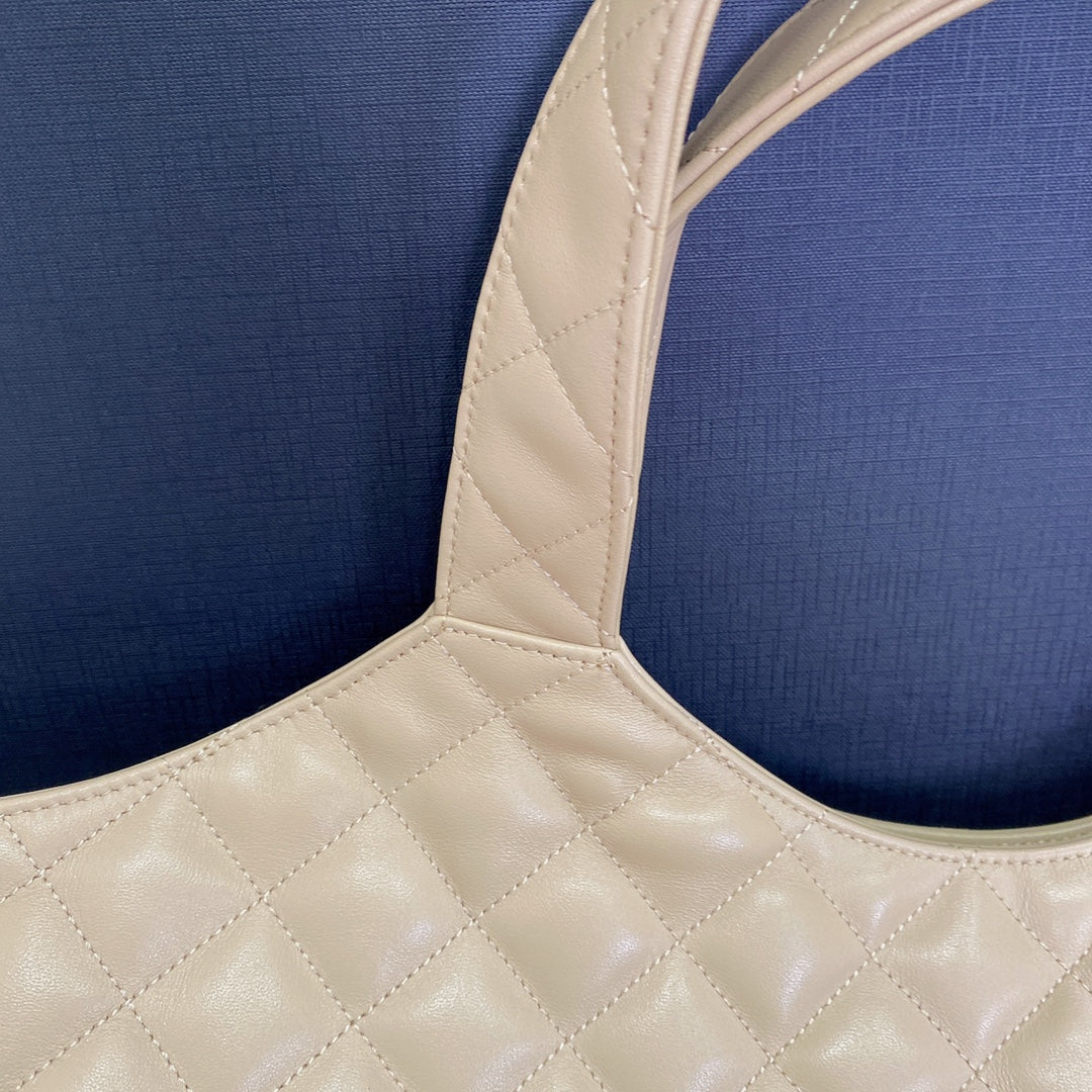 ICARE MAXI 58 SHOPPING BAG BEIGE QUILTED LAMBSKIN mysite