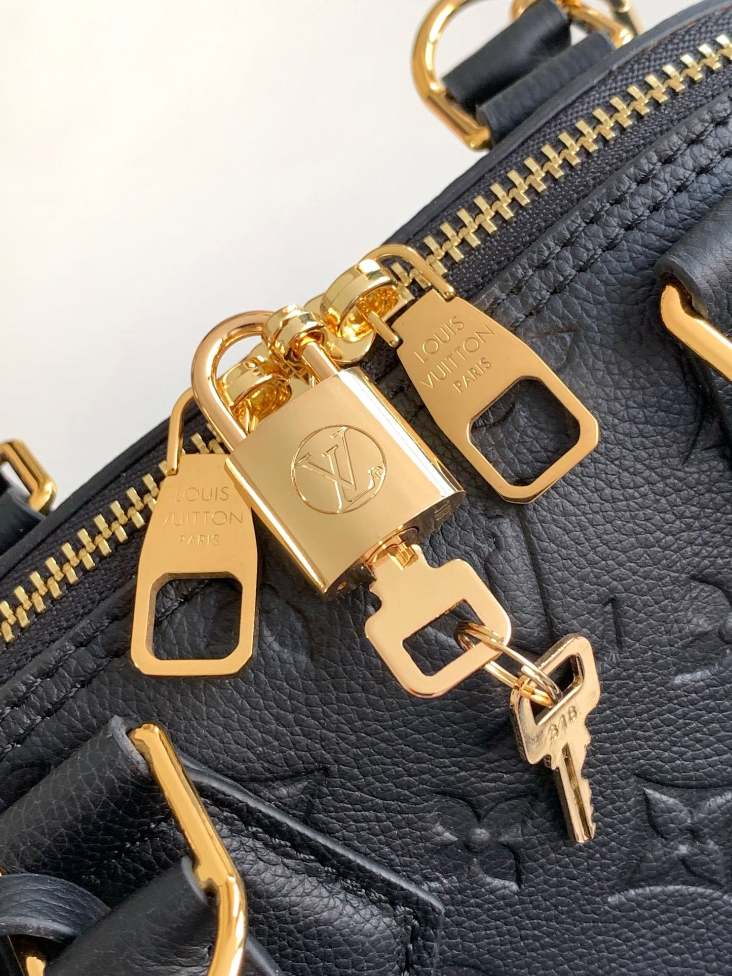 LV Néo Alma BB 44829 Black Monogram Shadow embossed calfskin mysite