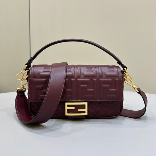 Baguette 27cm Burgundy Lambskin Gold Hardware mysite