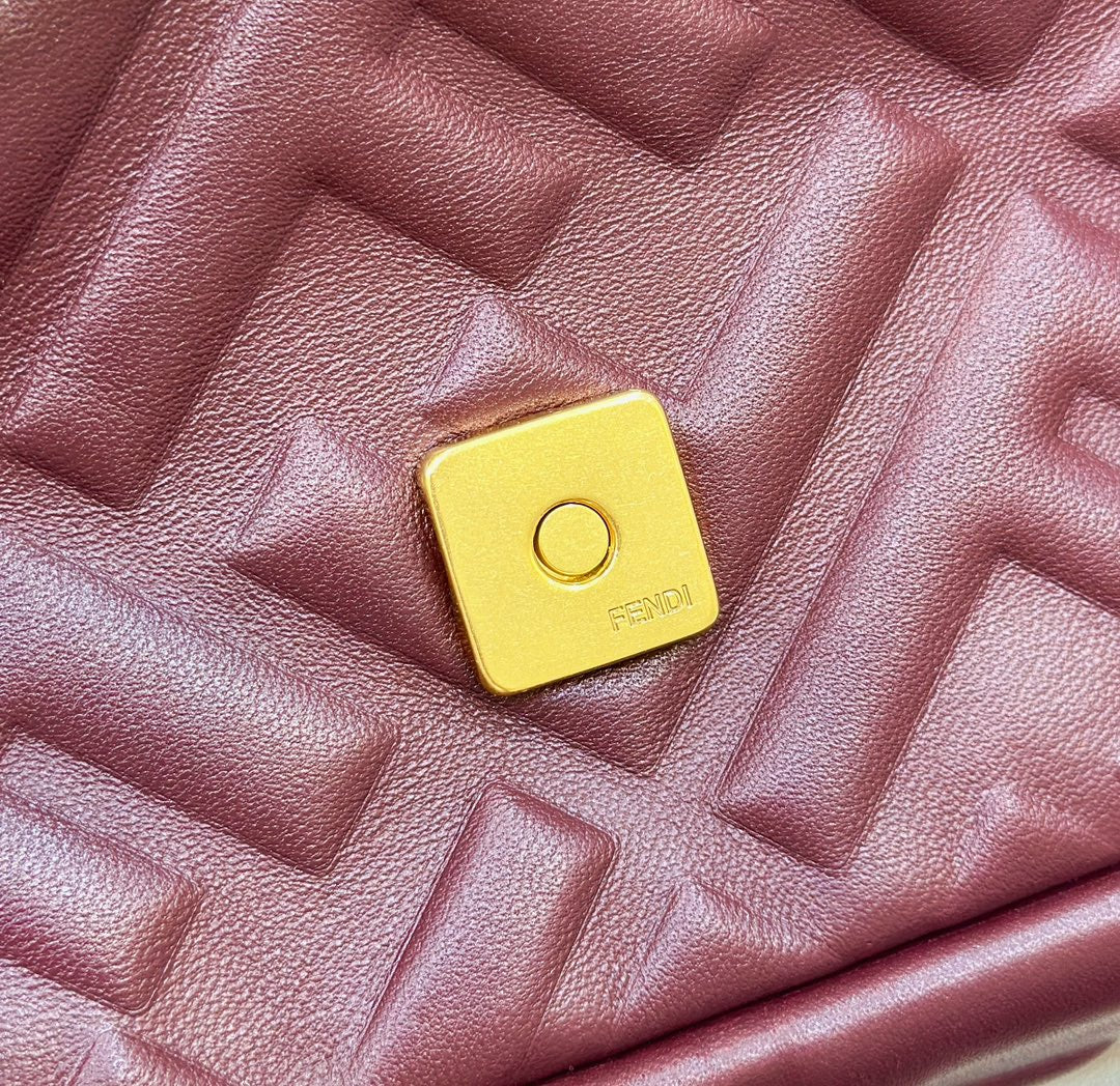 Baguette 27cm Burgundy Lambskin Gold Hardware mysite