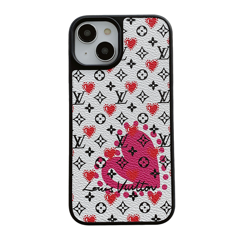 Lou Balloon & Heart Leather iPhone Case mysite