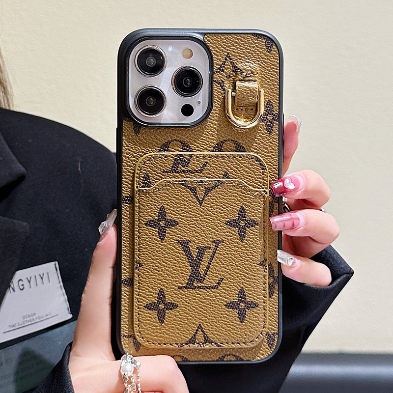 Lou Card Holder Leather iPhone Case mysite