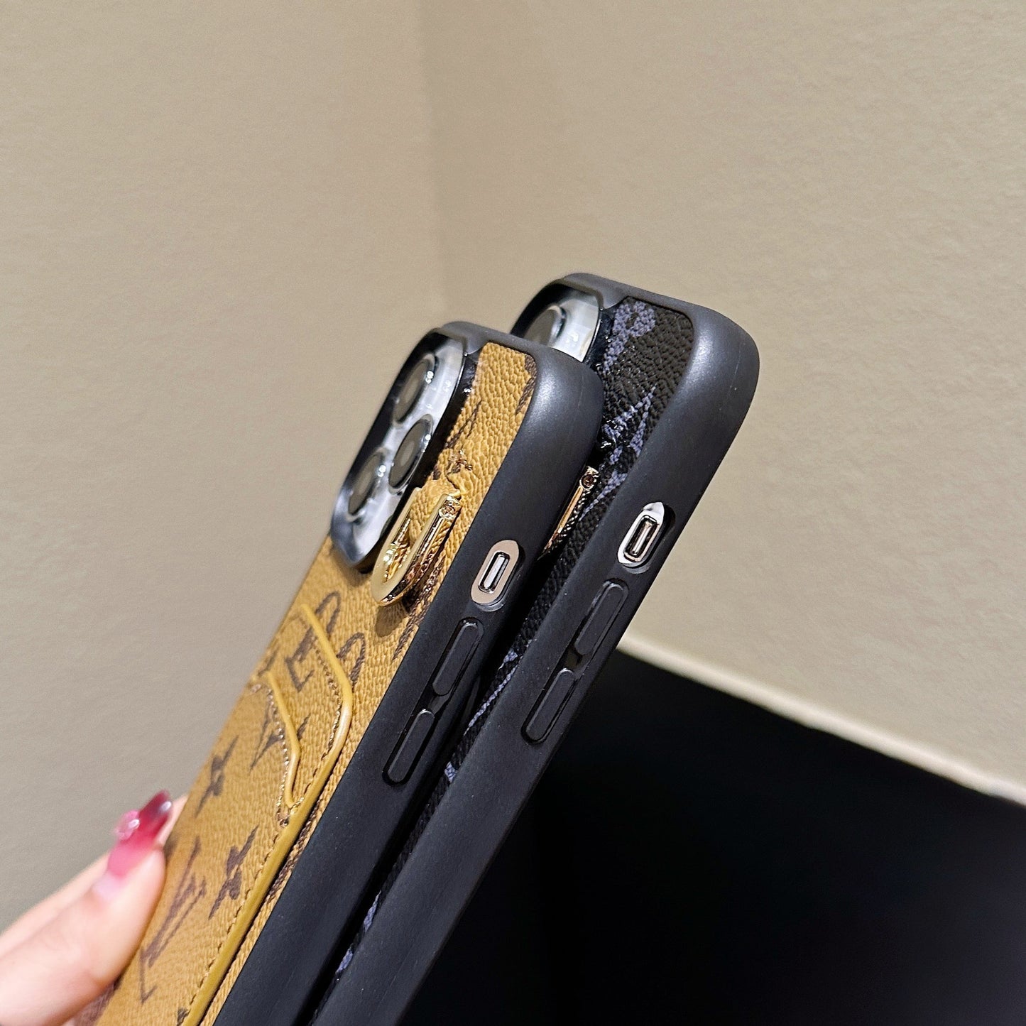 Lou Card Holder Leather iPhone Case mysite