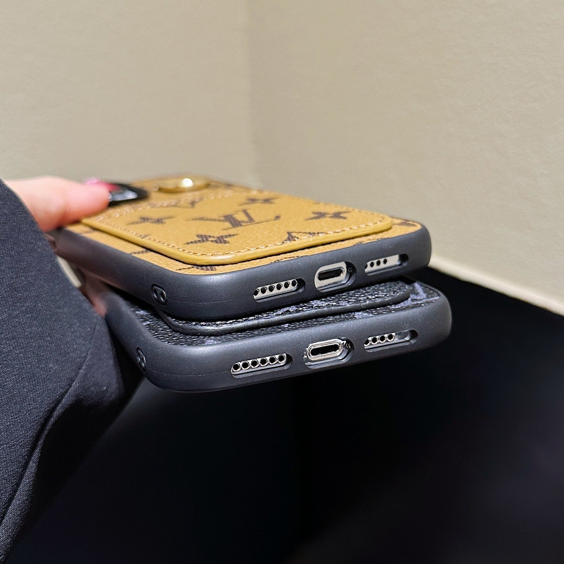 Lou Card Holder Leather iPhone Case mysite