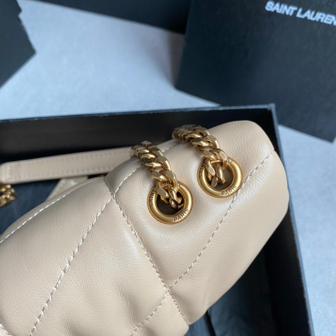 LOULOU MINI 23 CREAM QUILTED GOLD HARDWARE mysite