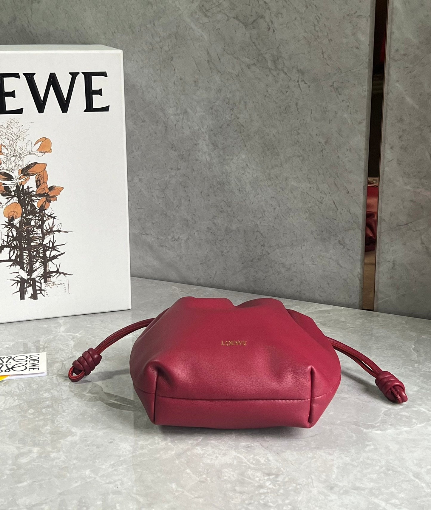 Flamenco Cluth Dark Burgundy Calfskin mysite