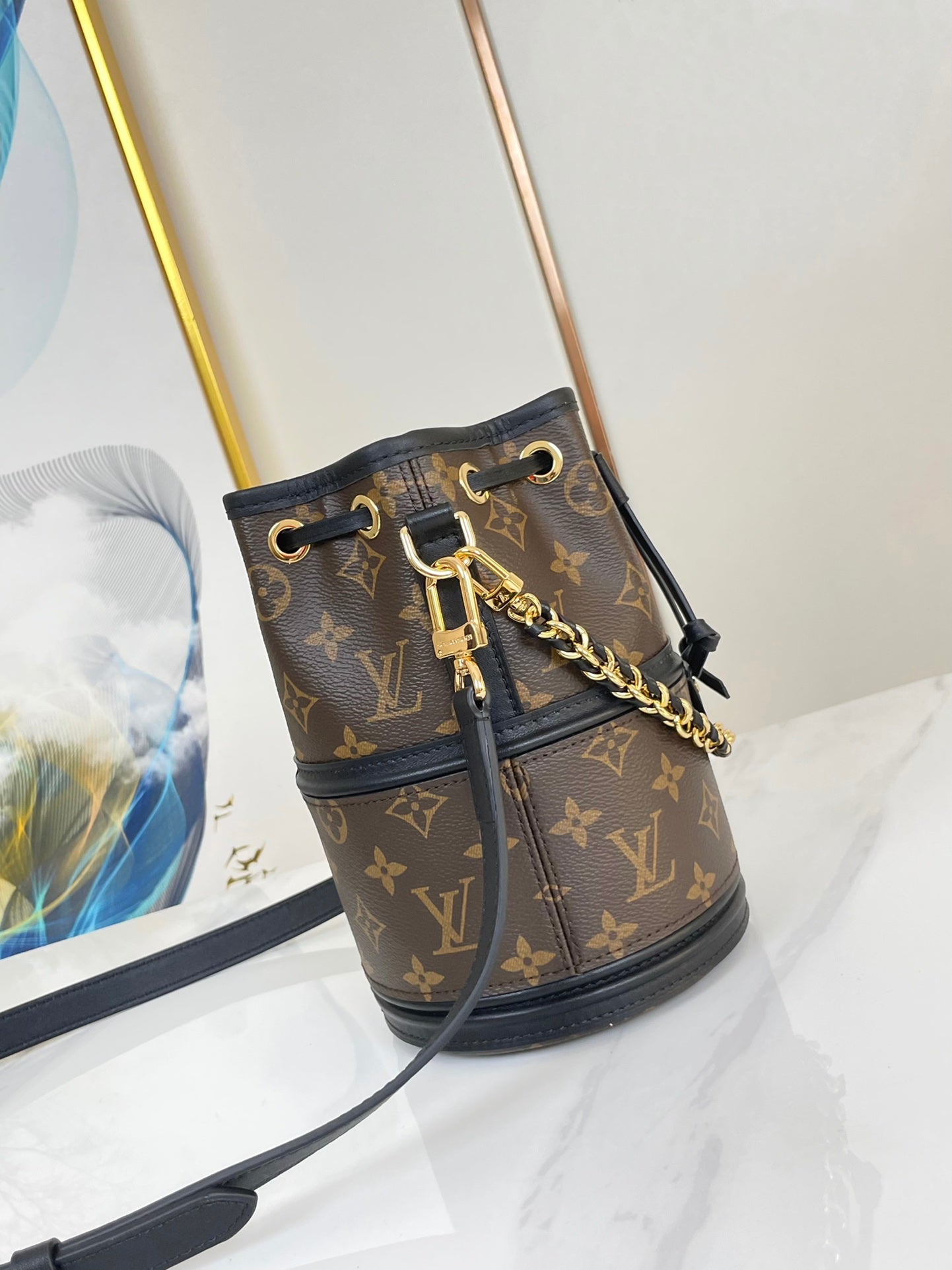 CANOÉ 20 IN BROWN MONOGRAM CANVAS GOLD HARDWARE mysite