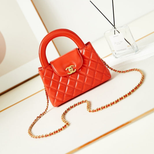 cc 24a nano 19cm kelly shopper bag hot orange lambskin mysite