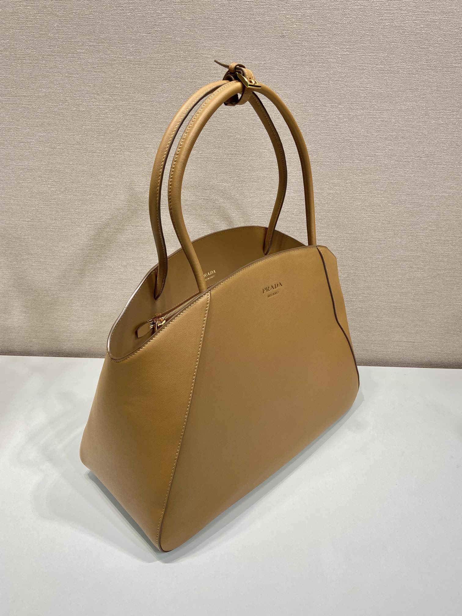 ELEGANT TOTE BAG 40 IN CIDER BROWN SMOOTH CALFSKIN mysite
