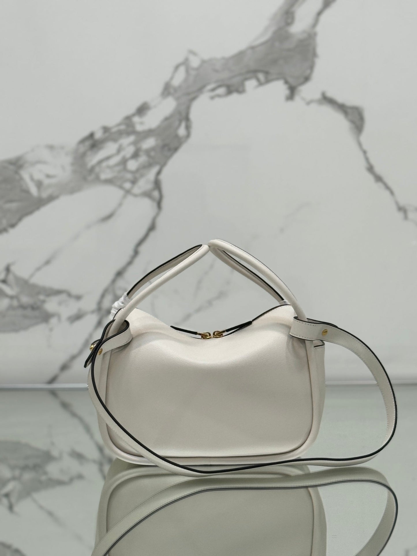 DARLING HANDBAG 25 IN WHITE SOFT GRAIN LAMBSKIN mysite