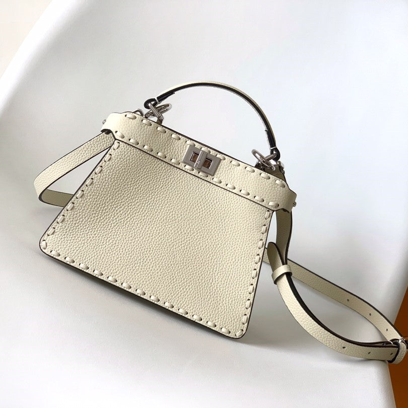 Peekaboo ISeeU Petite 20 Bag Ivory Leather Shw mysite