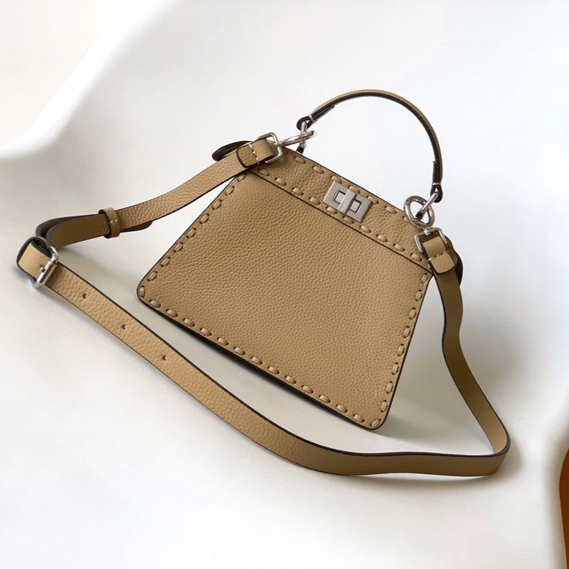 Peekaboo ISeeU Petite 20 Bag Light Brown Leather Shw mysite