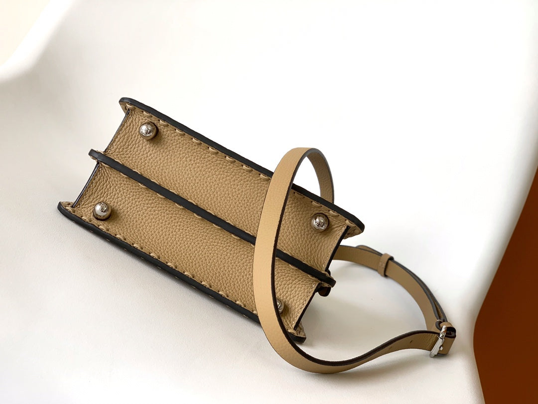 Peekaboo ISeeU Petite 20 Bag Light Brown Leather Shw mysite