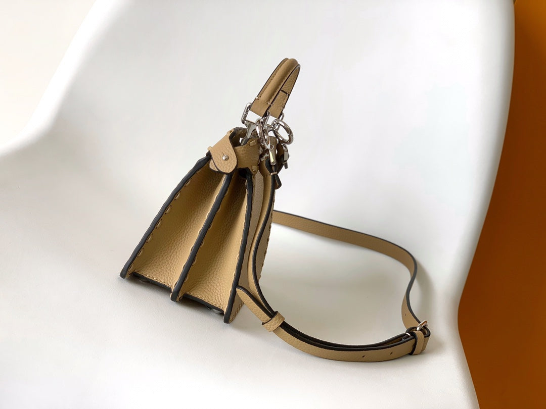 Peekaboo ISeeU Petite 20 Bag Light Brown Leather Shw mysite