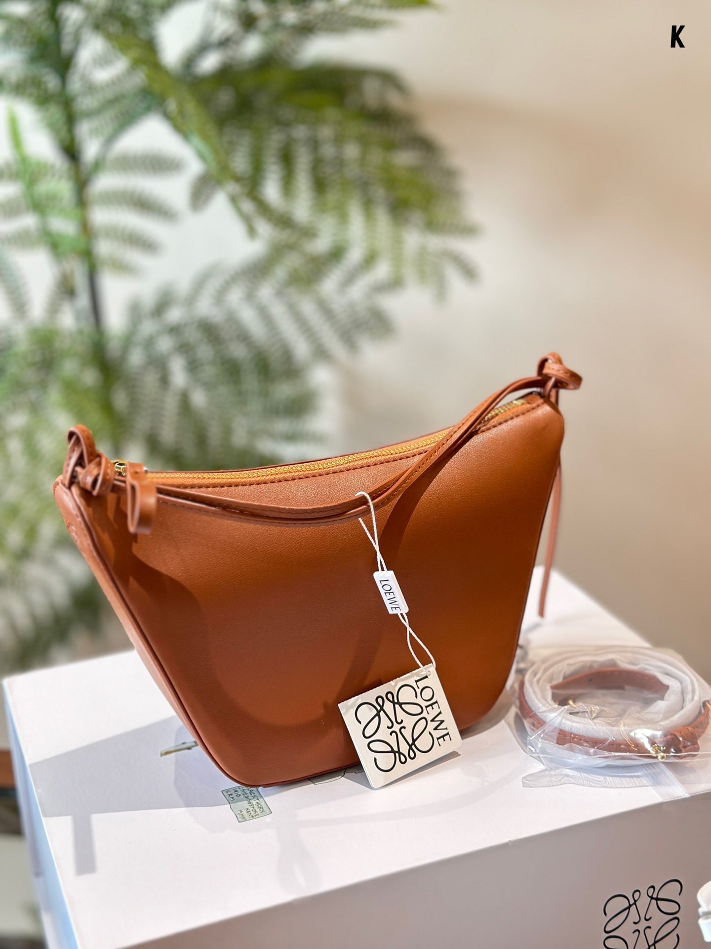 LOE LUNA HOBO 27 BAG IN WARM DESSERT CALFSKIN mysite