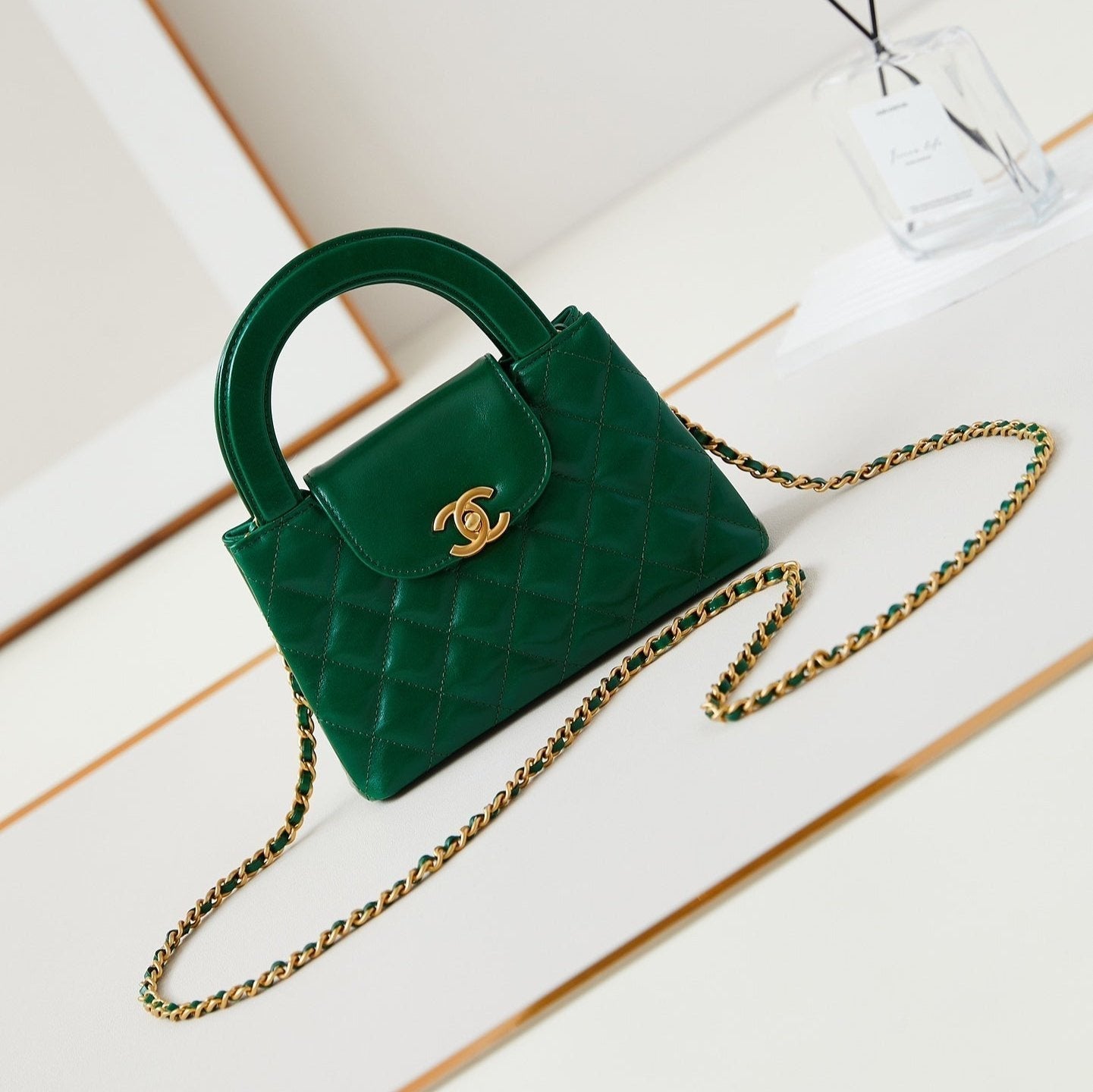 cc 24a nano 19cm kelly shopper bag green lambskin mysite