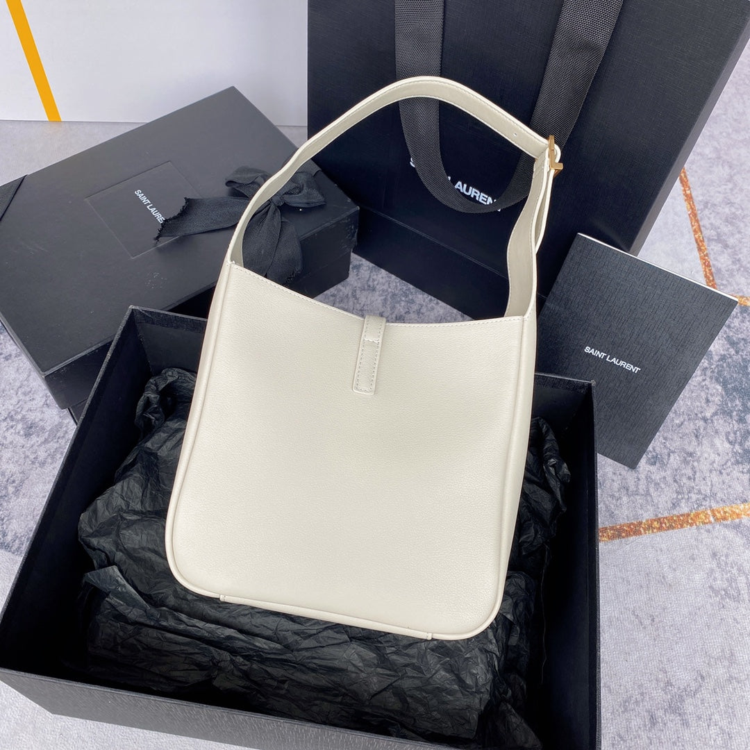 le 5a7 small 23cm white calfskin mysite