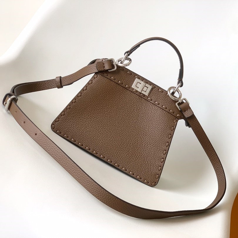 Peekaboo ISeeU Petite 20 Bag Chocolate Leather Shw mysite