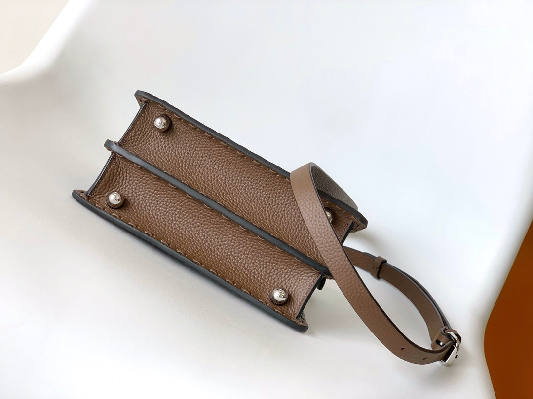 Peekaboo ISeeU Petite 20 Bag Chocolate Leather Shw mysite