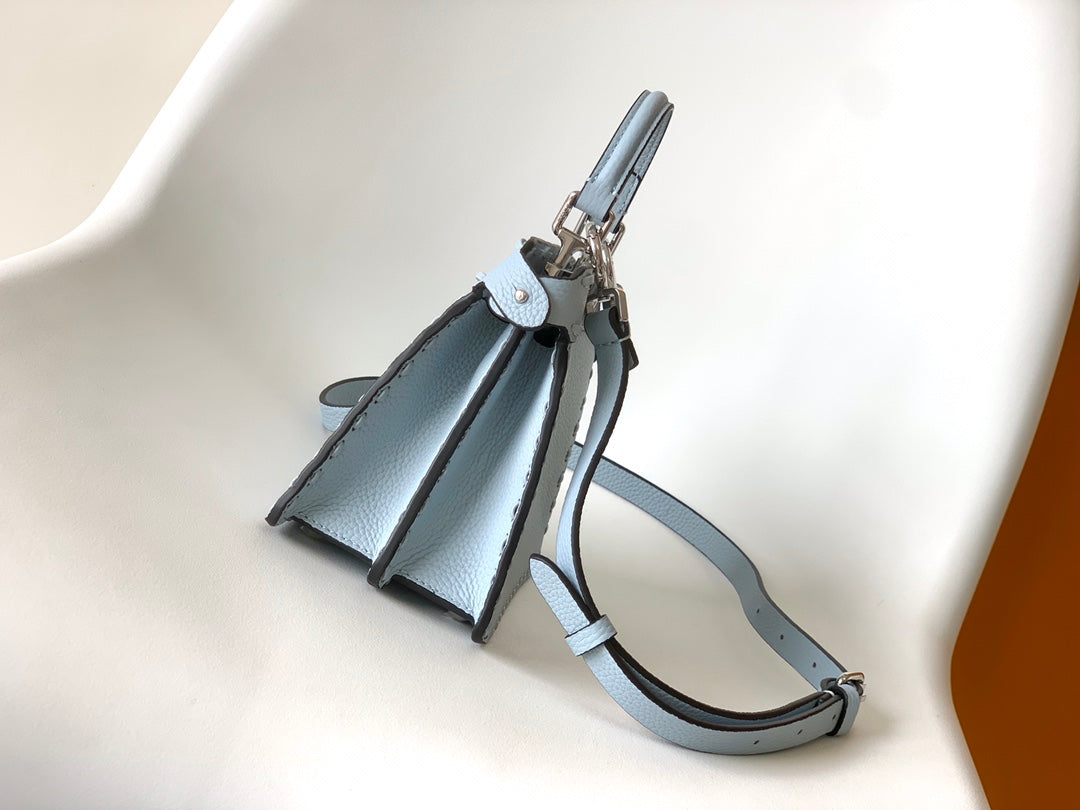 Peekaboo ISeeU Petite 20 Bag Baby Blue Leather Shw mysite