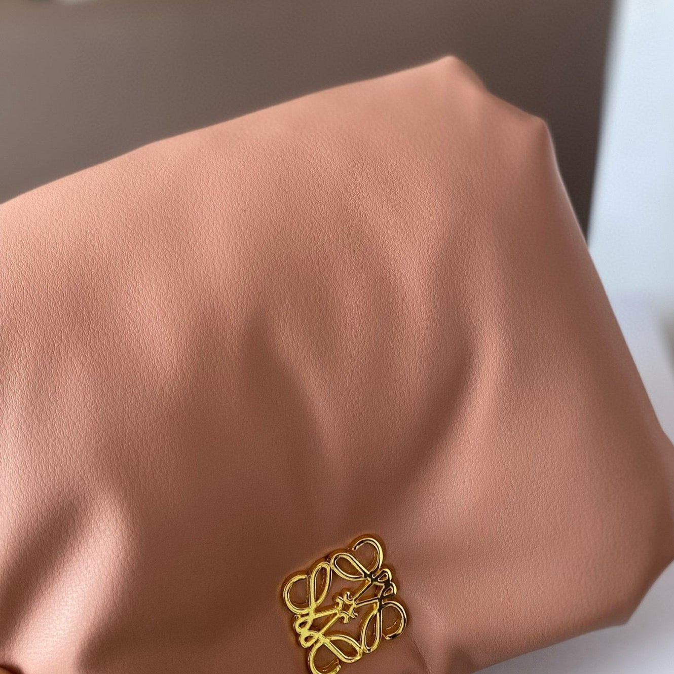 LOE MINI PUFFER GOYA 23 BAG IN CAMEL SHINY NAPPA LAMBSKIN mysite