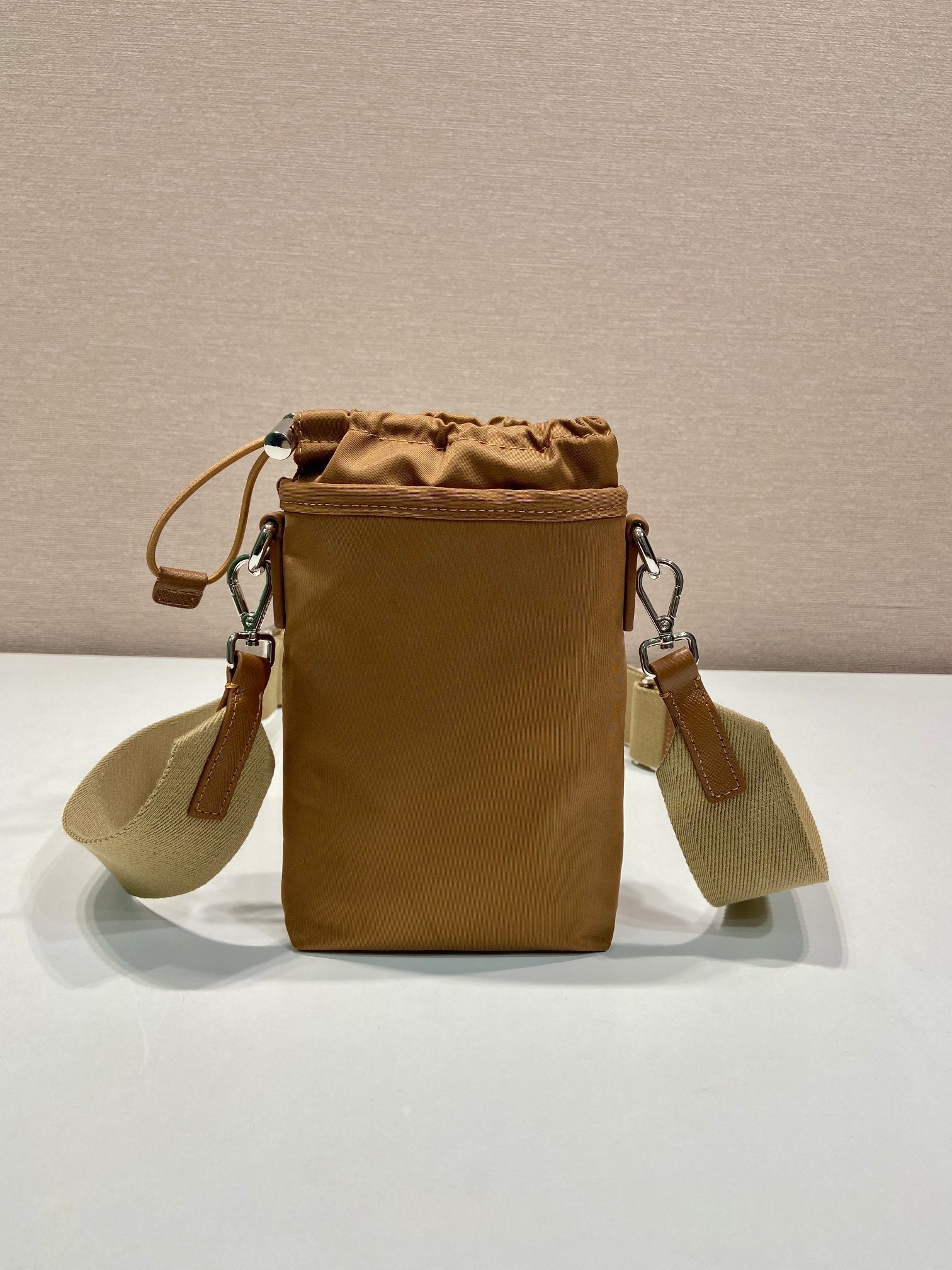 PHONE BAG 18 IN SEPIA BROWN RE-NYLON mysite