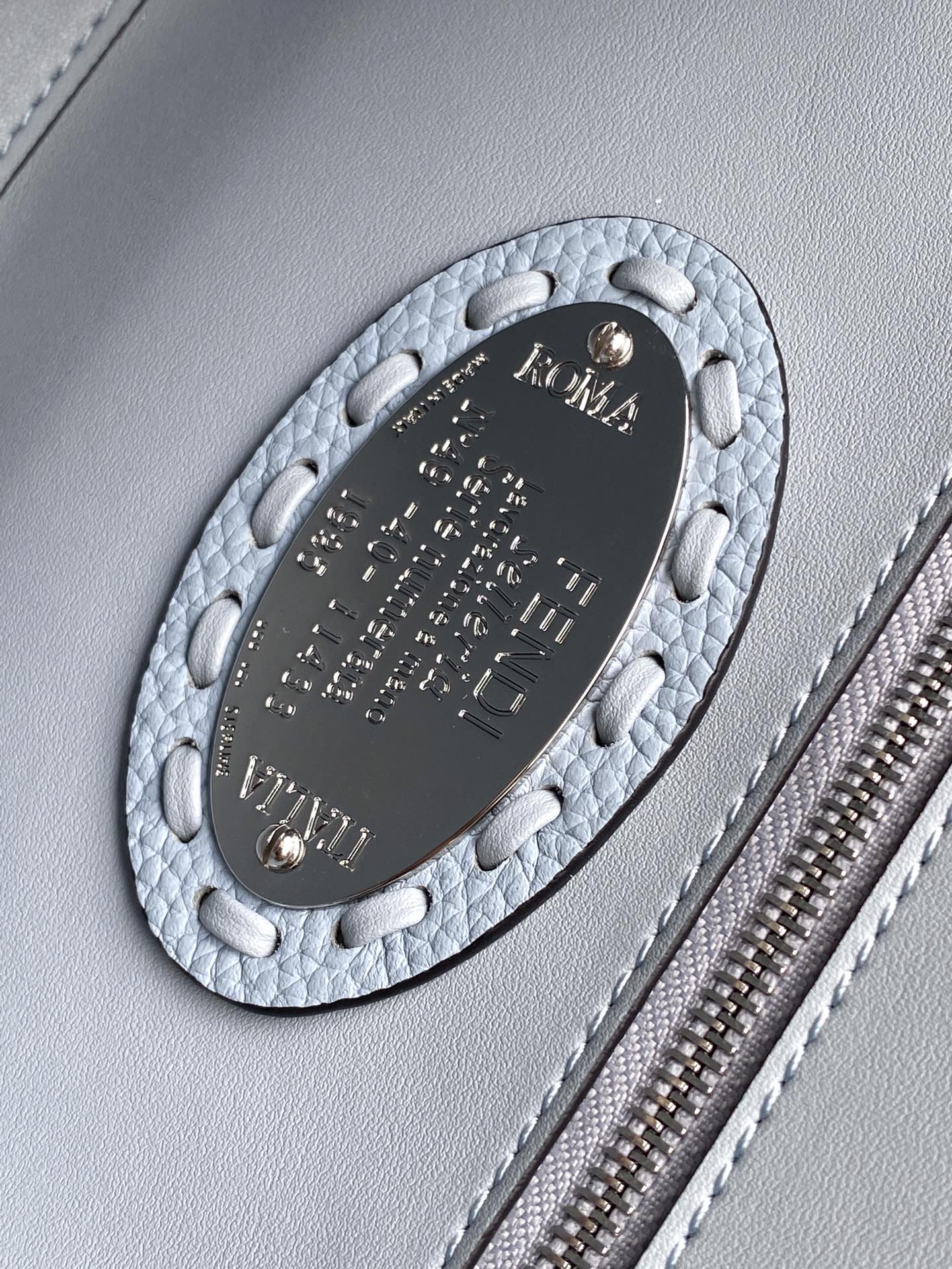 Fend Baguette 27 Bag Baby Blue Calfskin Shw mysite