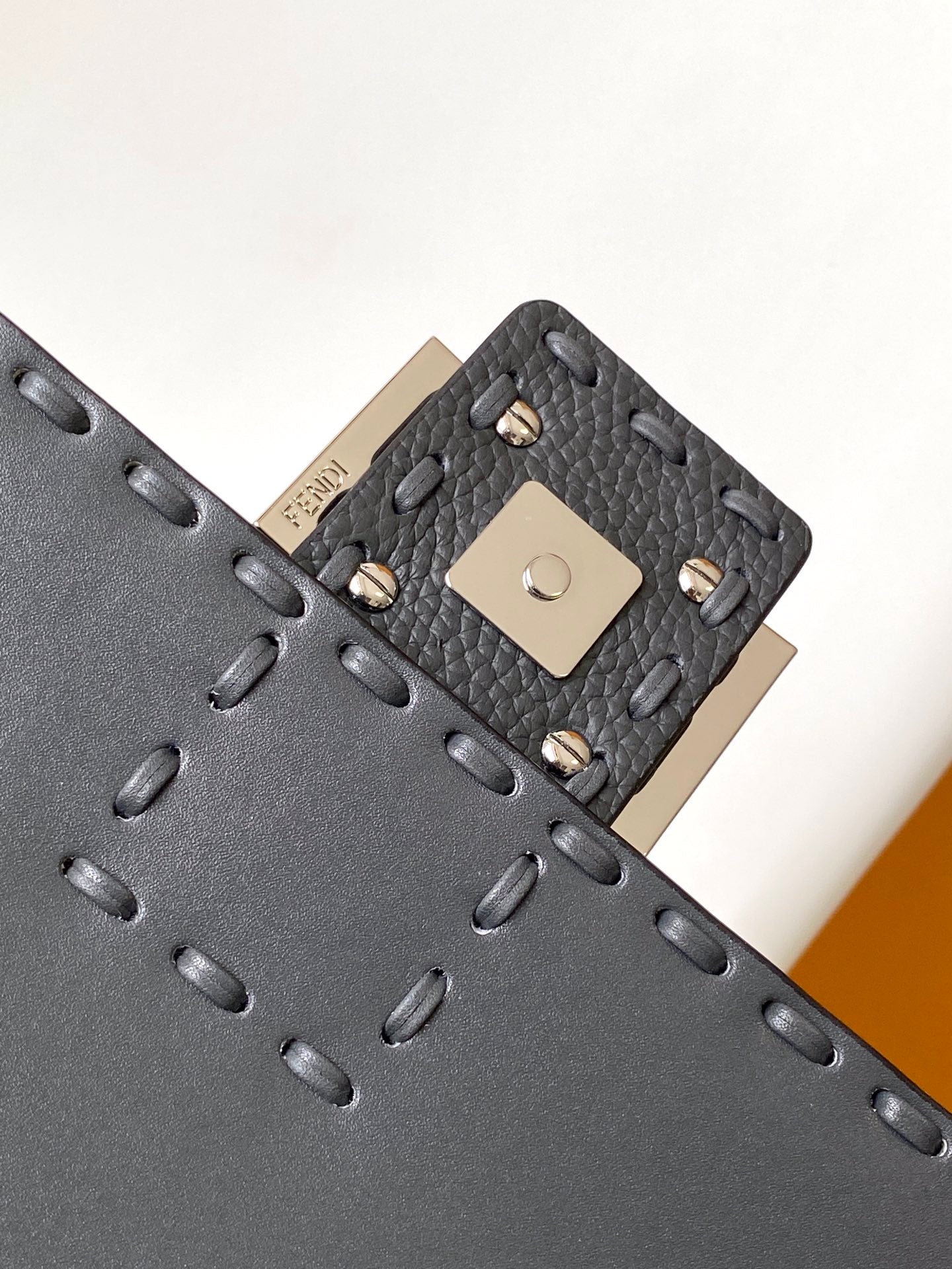 Fend Baguette 27 Bag Black Calfskin Shw mysite